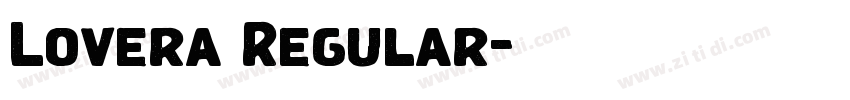 Lovera Regular字体转换